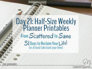 These half-size weekly planner printables are awesome for anyone who needs portability in their planner.