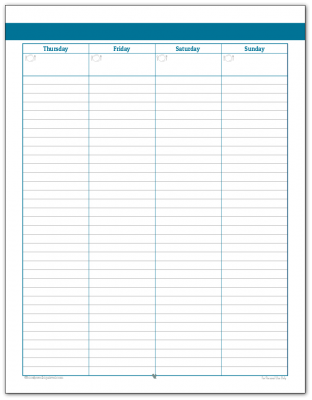 Simple Weekly Planner Printables