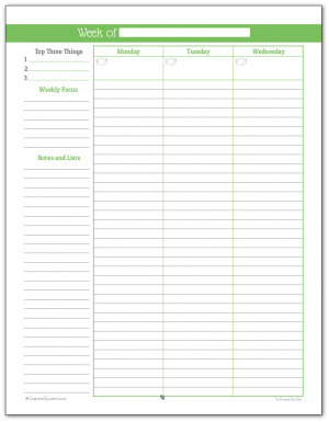 room free layout Printables Planner Planner} Weekly {Personal