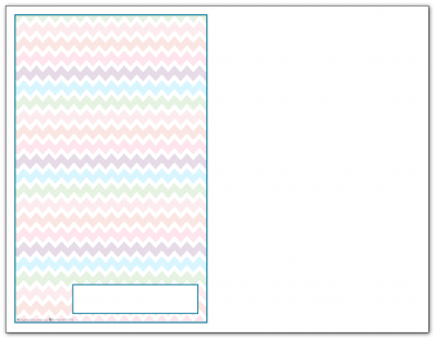 Half-Size Cobalt Zigzag Pattern Printable 2016 Planner Cover Page