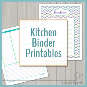 Keep all your recipes and other essential kitchen info together in one place with these kitchen binder printables.