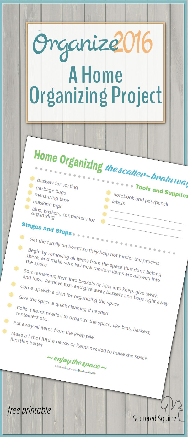 Home organizing can be tough, but when you're joining others who are doing the same thing it becomes a little more fun. Hop on over and join in!