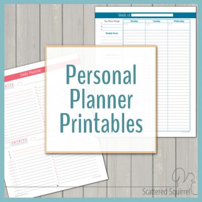 Lots of free printables to help you create a planner that works for you! There are various daily planner printables, weekly planner printables, printable calenedars and more.