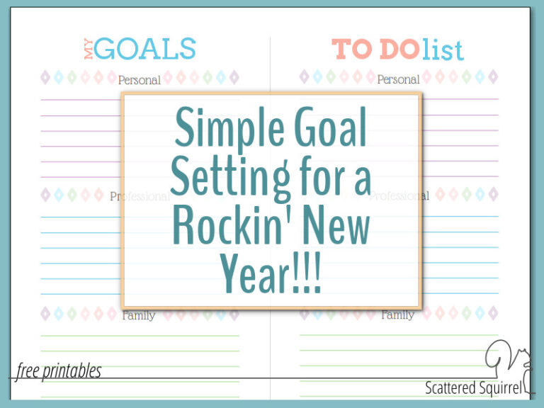 Goals don't have to be complicated! This year, try a more simple approach!.