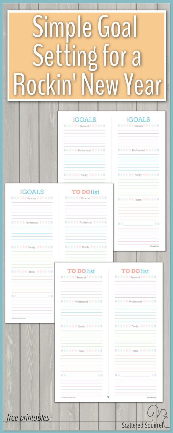 This year, ditch the complicated mapped out goals and give these simple goal setting printables a try.