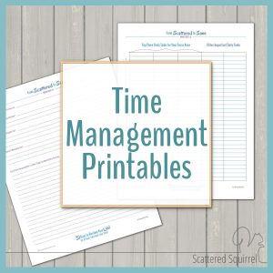 A great collection of time management printables to help you organize your time to fit your need, create routines and set and reach your goals.