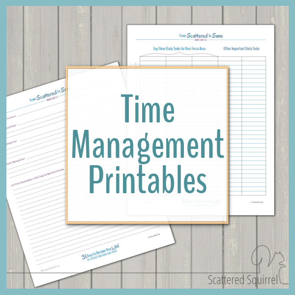 Time Management Chart Printable