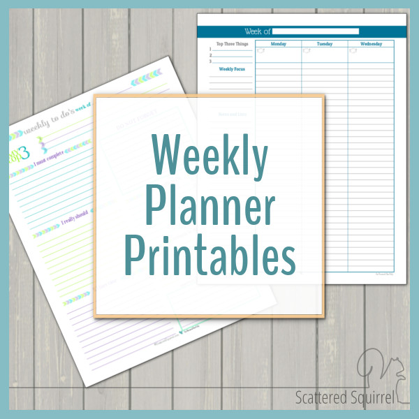 Weekly Planner Printables