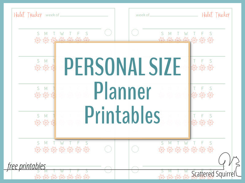 Free Planner Printables Personal Size