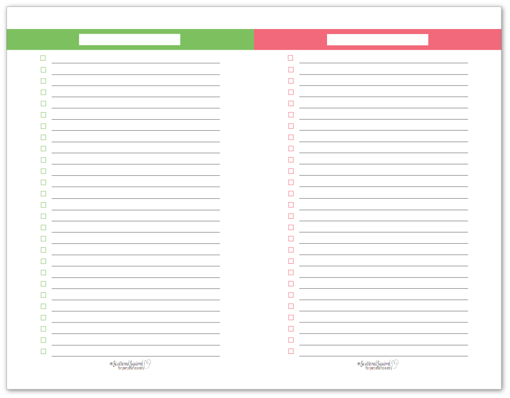 Organize Your To-Do List with Master To-Do List Printables