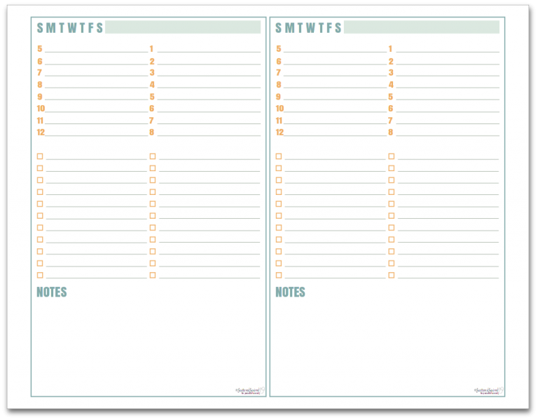 Full And Half Size Daily Planner Printables As Requested 2849