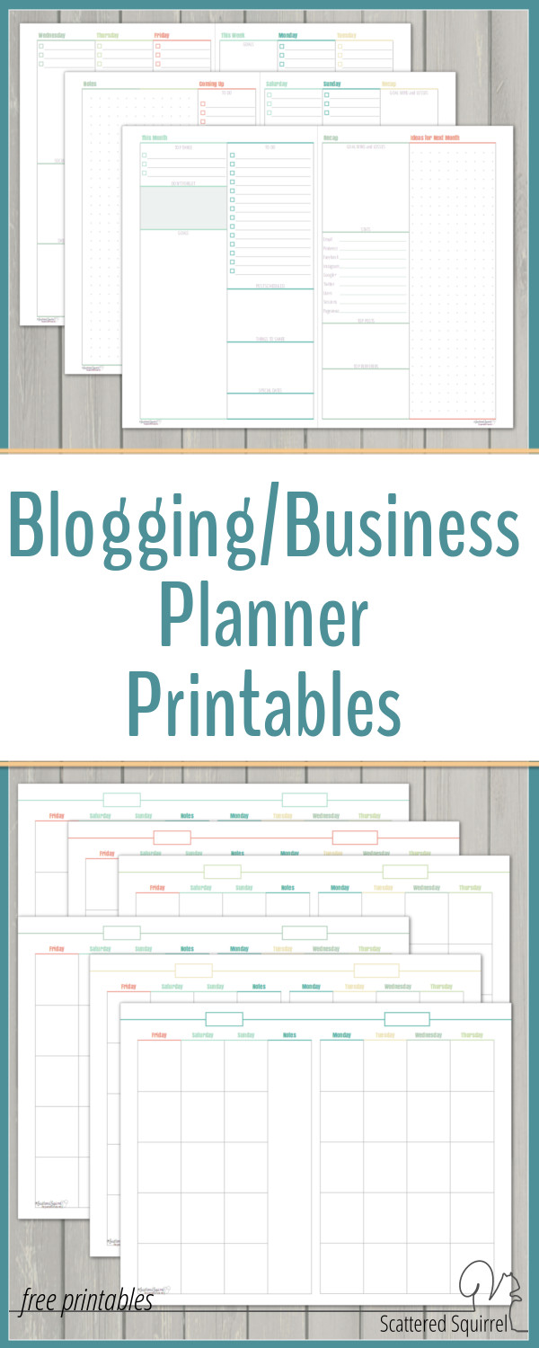 These blog planner printables have been a huge life saver when it comes to staying on track with my blog. They were designed so that they are not necessarily blog specific, and could easily be used for any kind of business.