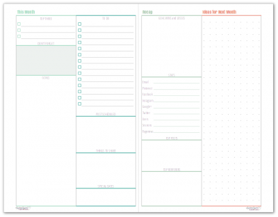monthly-plans - Scattered Squirrel