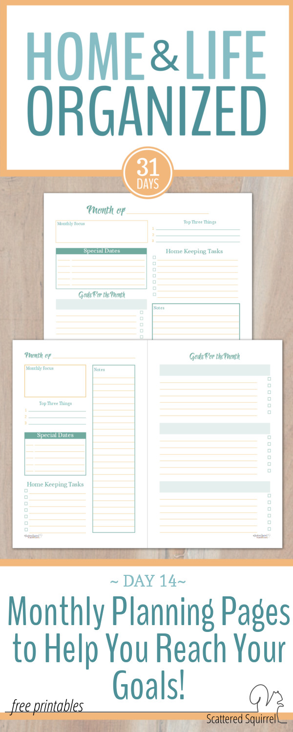 These monthly planning pages are great for helping you stay on track with your goals, structuring your time, and planning for the future.