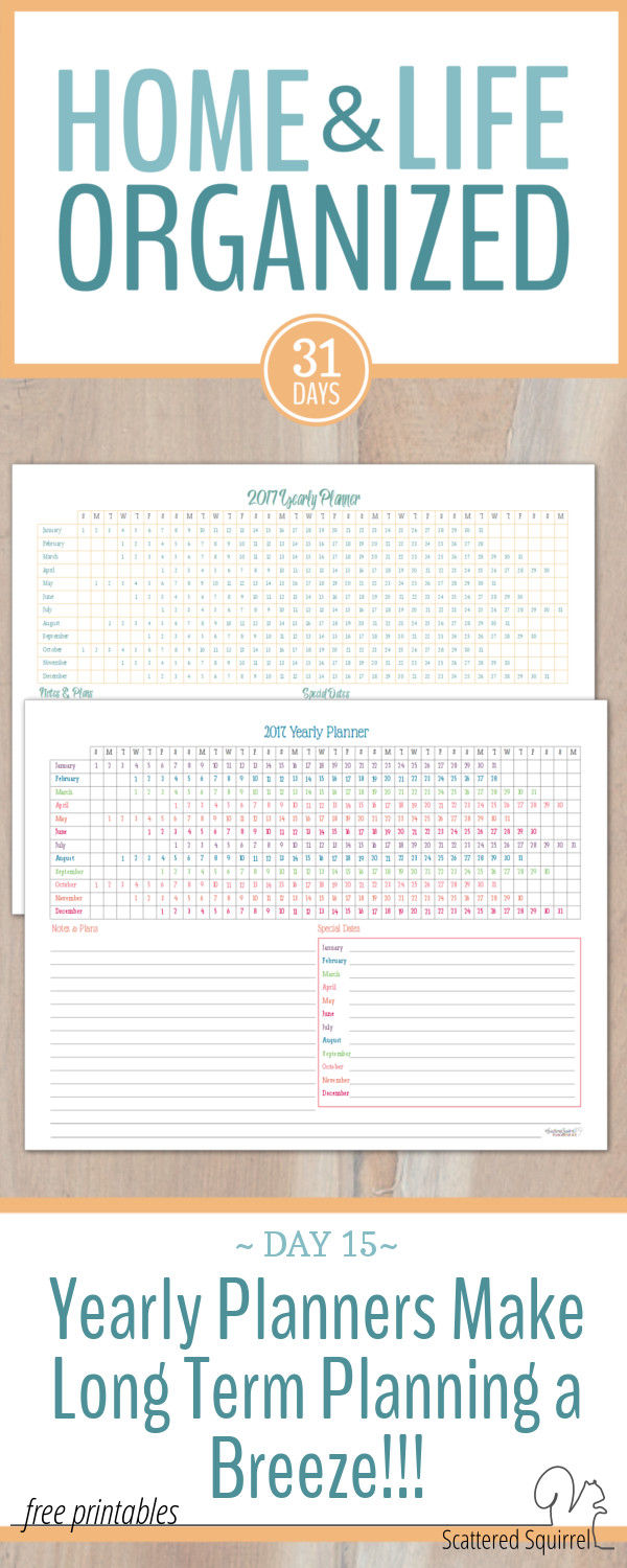 These yearly planners are great for long-term planning like vacations, events, home renovations etc.. They also make fantastic habit trackers!!!