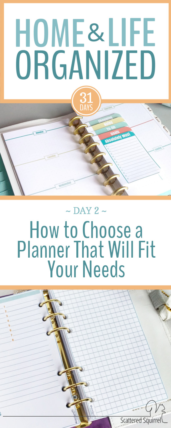 Full or half? Ring or Disc? Large or Small? I'm sharing my tips for how to choose a planner that will fit your needs.