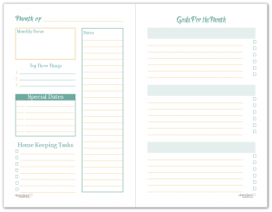 Monthly Planning Pages to Help You Reach Your Goals