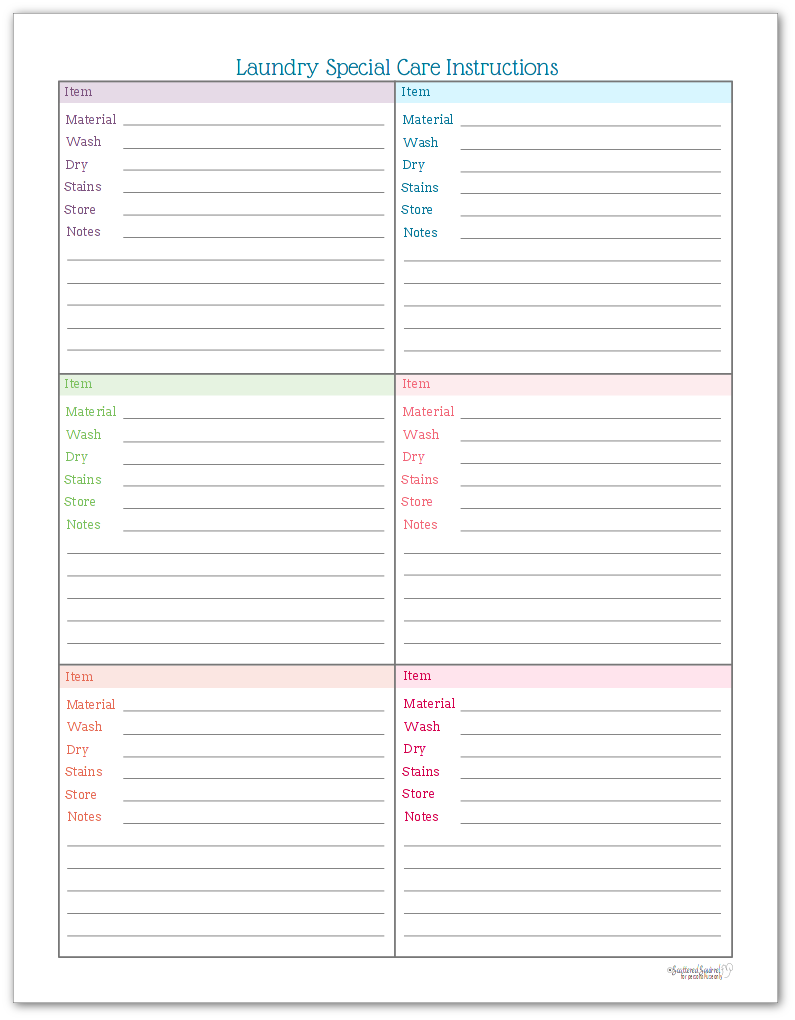 A Few Handy Cleaning Printables to Have on Hand