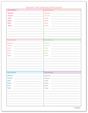 A Few Handy Cleaning Printables to Have on Hand