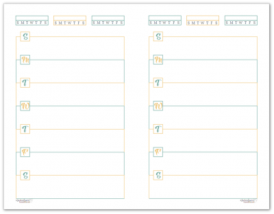 Introducing the Half-Size Horizontal Weekly Planner Printables!