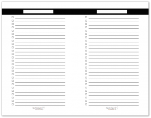 Black and White Master To-Do List Printables in Three Sizes