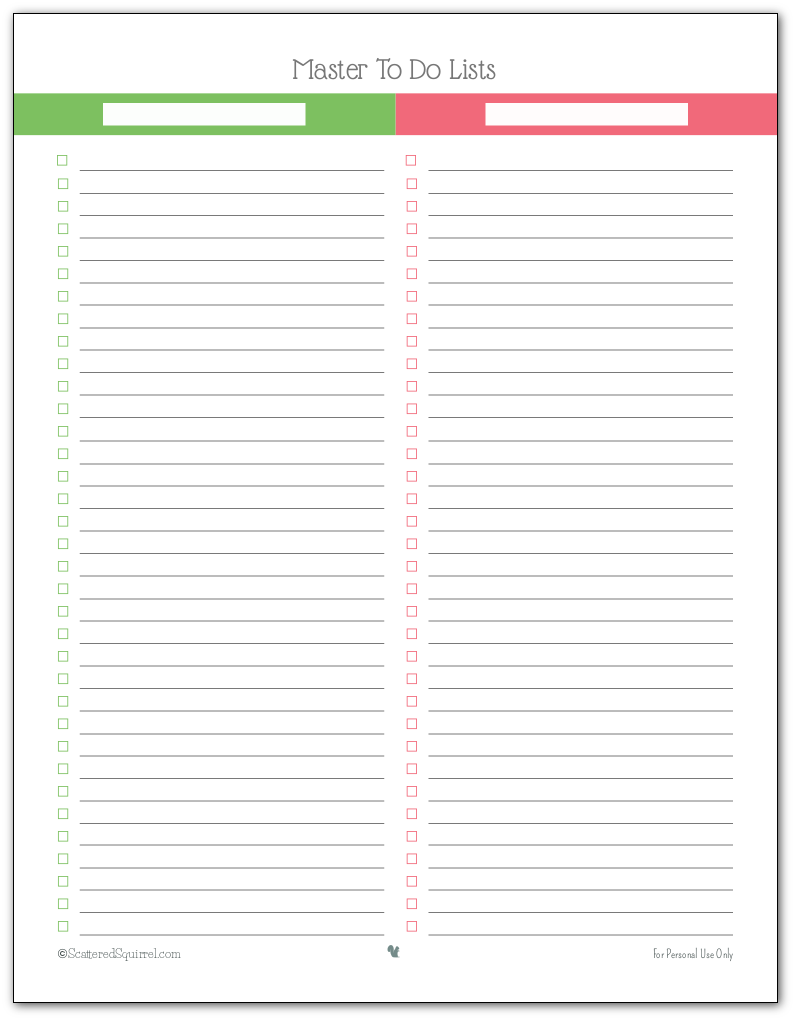 How To Use A Master To Do List To Tame A Scattered Brain