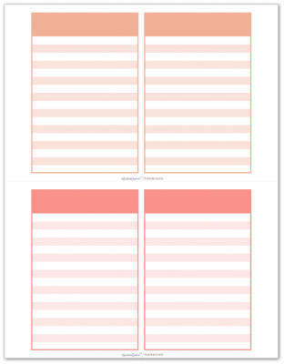 Pocket Notes Orange and Pink