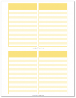 Pocket Notes Yellow