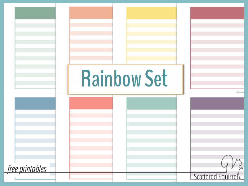 Rainbow Set Pocket Notes