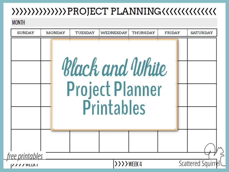 Half Size Planner Printables - Scattered Squirrel