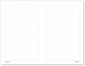 Half-Size Dot Grid note paper to match the 2018 planner colours.