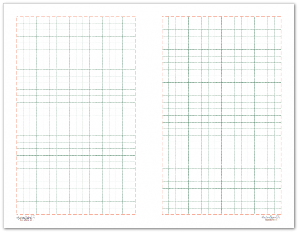Half-Size Grid Note paper to match the 2018 planner colours.