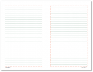 Half-Size lined note paper to match the 2018 planner colours