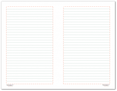 Half-Size lined note paper to match the 2018 planner colours