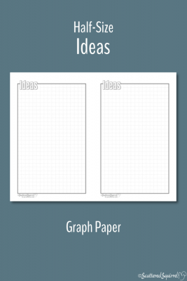 Graph paper with the title Ideas