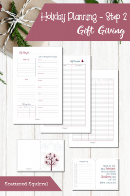 Don't let gift buying stress you out this holiday season. Use the gift giving printable set to help you with all your gift giving needs