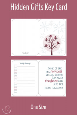 Keep track of where you've hidden the gifts with this hiding place key card. Pair it with our holiday gift tracker so no present will get lost this year.