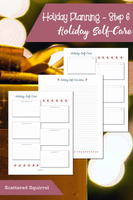 Spread some of the holiday cheer on yourself this holiday season by making self-care a priority with these holiday self-care planner pages.