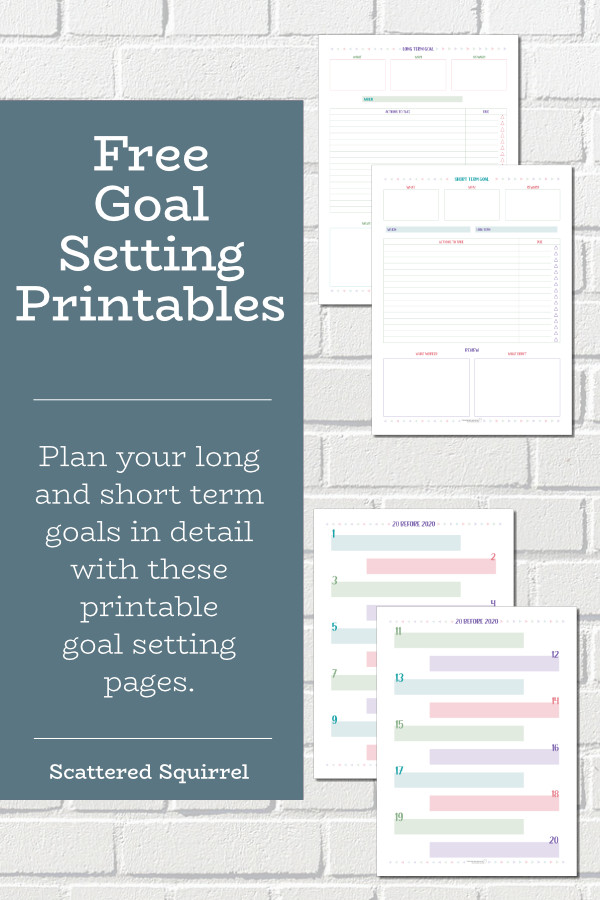 Use these free goal setting printables to plan your goals for the year. The structure goal planning pages will help you plan out your goals so it's easier for you to reach them.