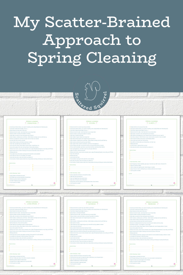 My scatter-brained approach to spring cleaning is made so much easier with the help of these detailed task list. These spring cleaning printables help me know what to do in each room of my home.