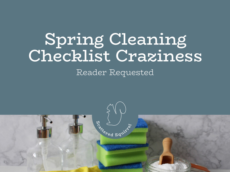 New spring cleaning checklists to help make your spring cleaning easier.