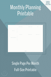Stay On Top of the Details with Monthly Planning Printables - Scattered Squirrel
