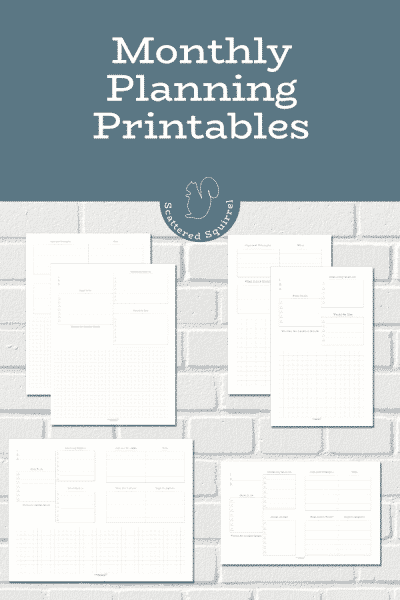 Stay On Top of the Details with Monthly Planning Printables - Scattered ...