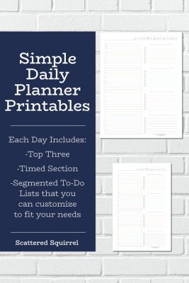 Simple Daily Planner Printables to Keep Your Days Running Smoothly ...