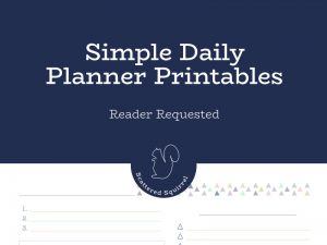 Simple Daily Planner Printables to Keep Your Days Running Smoothly ...