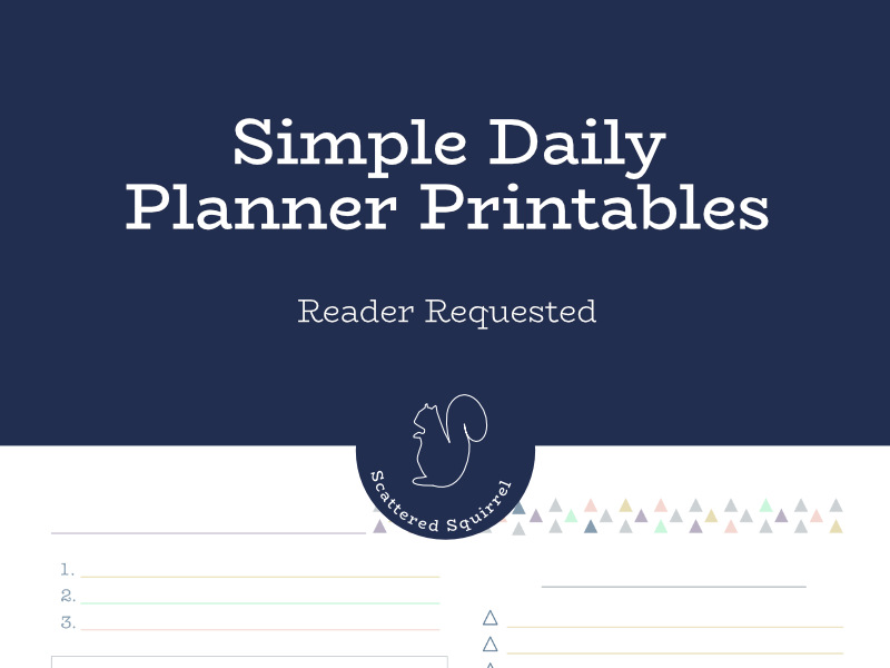 Today's reader requested Simple Daily Planners were requested by four people.