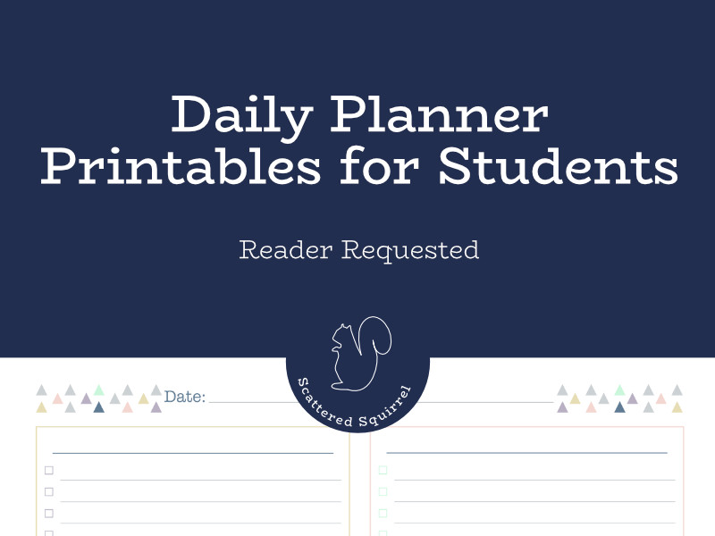 Daily planner printables for students offer customized organization to help students plan and track in a way that works best for them.