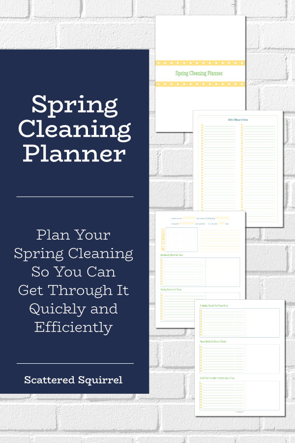 Knock out your spring cleaning quickly with the help of a spring cleaning planner. This printable planner will help you identify the things you really need to clean so you can spend less time cleaning and more time having fun.