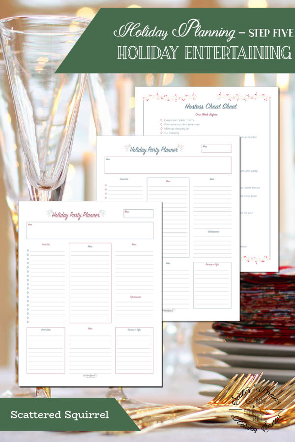 These holiday entertaining planner printables will help you plan and prepare for your holiday party, helping to create a stress free holiday season.