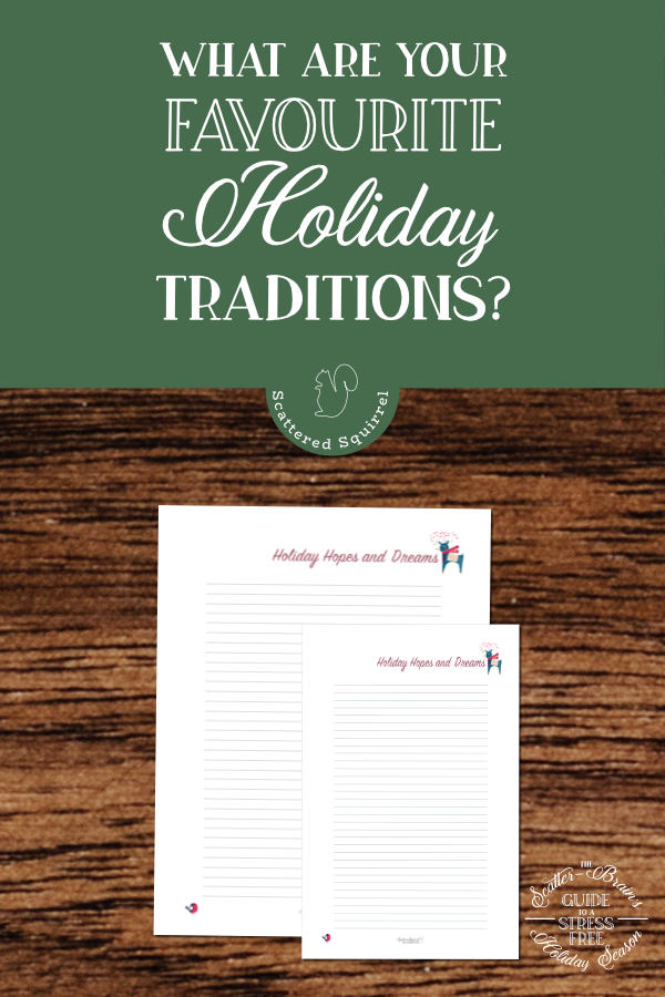 Holiday traditions are part of what makes the holiday season so magical. Jot down all favourite ones on this free holiday planner printable.